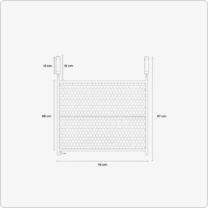 Grelha Moeda Para Churrasqueira 70 Cm X 48 Cm Aço Inox 304 - Imagem 3