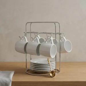 Suporte Organizador Para Xícaras E Pires De Café E Chá - Imagem 7